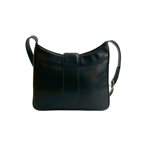 GUCCI Authentic Black Leather Shoulder Bag - Picture 3 of 10